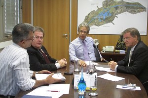 Reunião na Secretaria de Saneamento e Recursos Hídricos